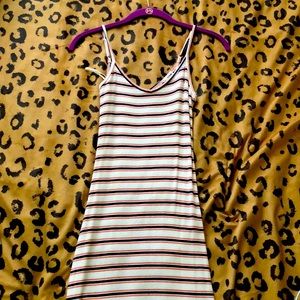 Striped long summer dress